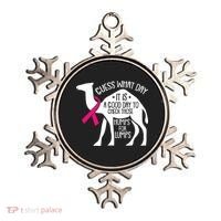 Check Those Humps Lumps Breast Cancer Awareness Warrior Ornament thumb 0