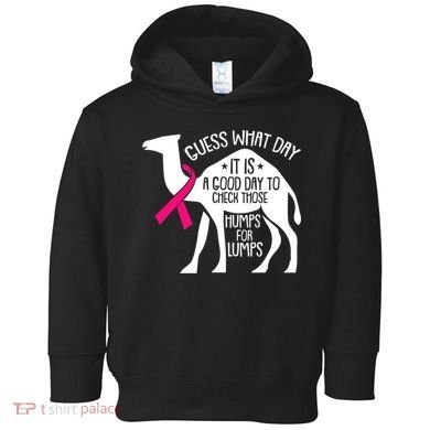 Check Those Humps Lumps Breast Cancer Awareness Warrior Toddler Hoodie