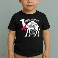 Check Those Humps Lumps Breast Cancer Awareness Warrior Toddler T-Shirt thumb 2