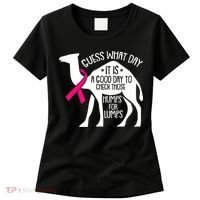 Check Those Humps Lumps Breast Cancer Awareness Warrior Women's T-Shirt thumb 0