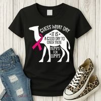 Check Those Humps Lumps Breast Cancer Awareness Warrior Women's T-Shirt thumb 3