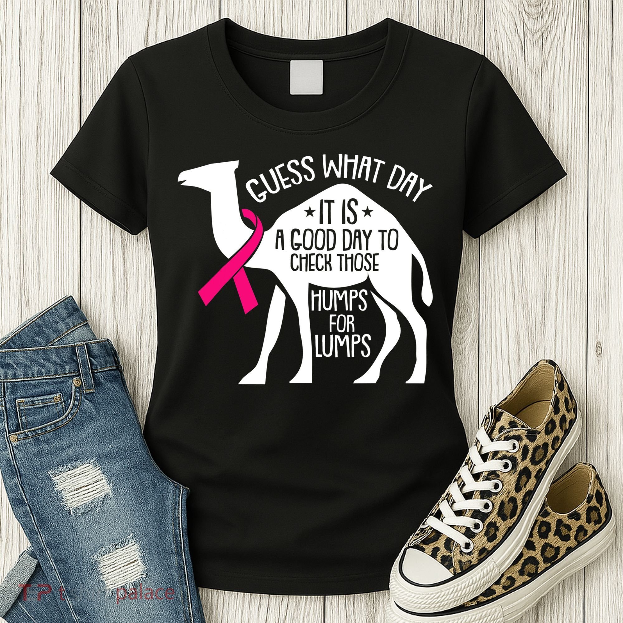 Check Those Humps Lumps Breast Cancer Awareness Warrior Women's T-Shirt