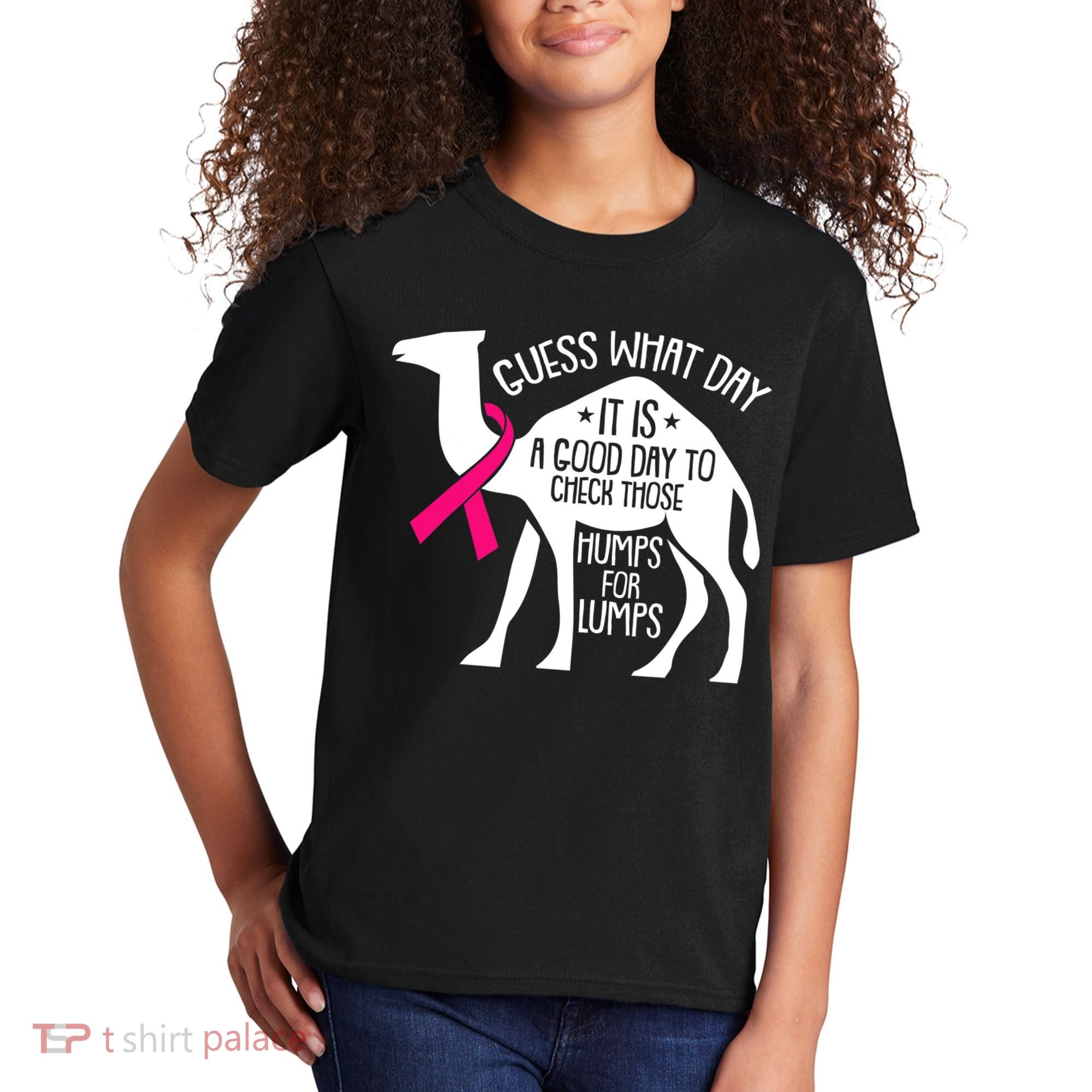 Check Those Humps Lumps Breast Cancer Awareness Warrior Kids T-Shirt