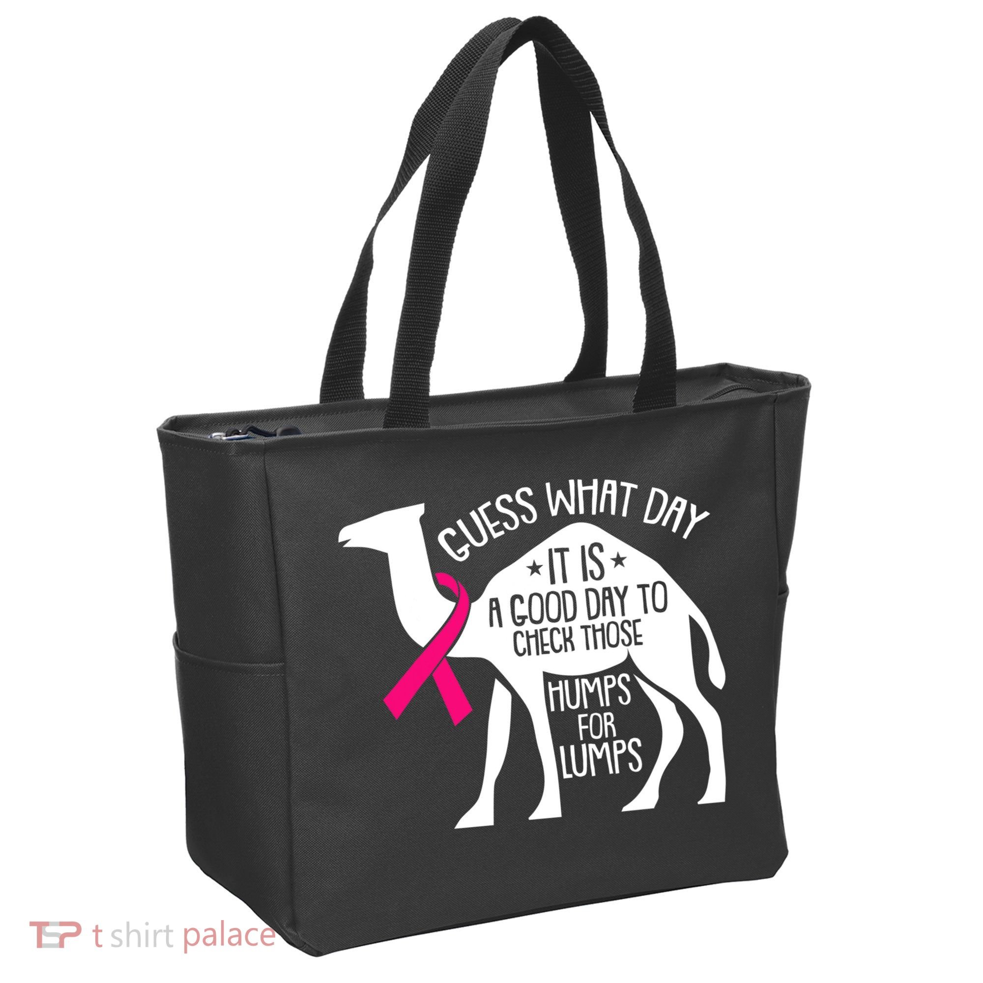 Check Those Humps Lumps Breast Cancer Awareness Warrior Tote Bag