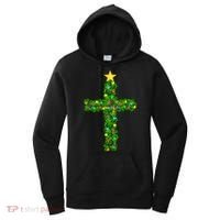 Christmas Tree Holly Cross Women's Hoodie thumb 0