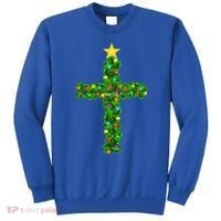 Christmas Tree Holly Cross Sweatshirt thumb 0