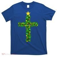 Christmas Tree Holly Cross T-Shirt thumb 0