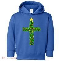 Christmas Tree Holly Cross Toddler Hoodie thumb 0