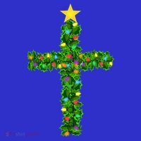 Christmas Tree Holly Cross Kids Long Sleeve Shirt thumb 2