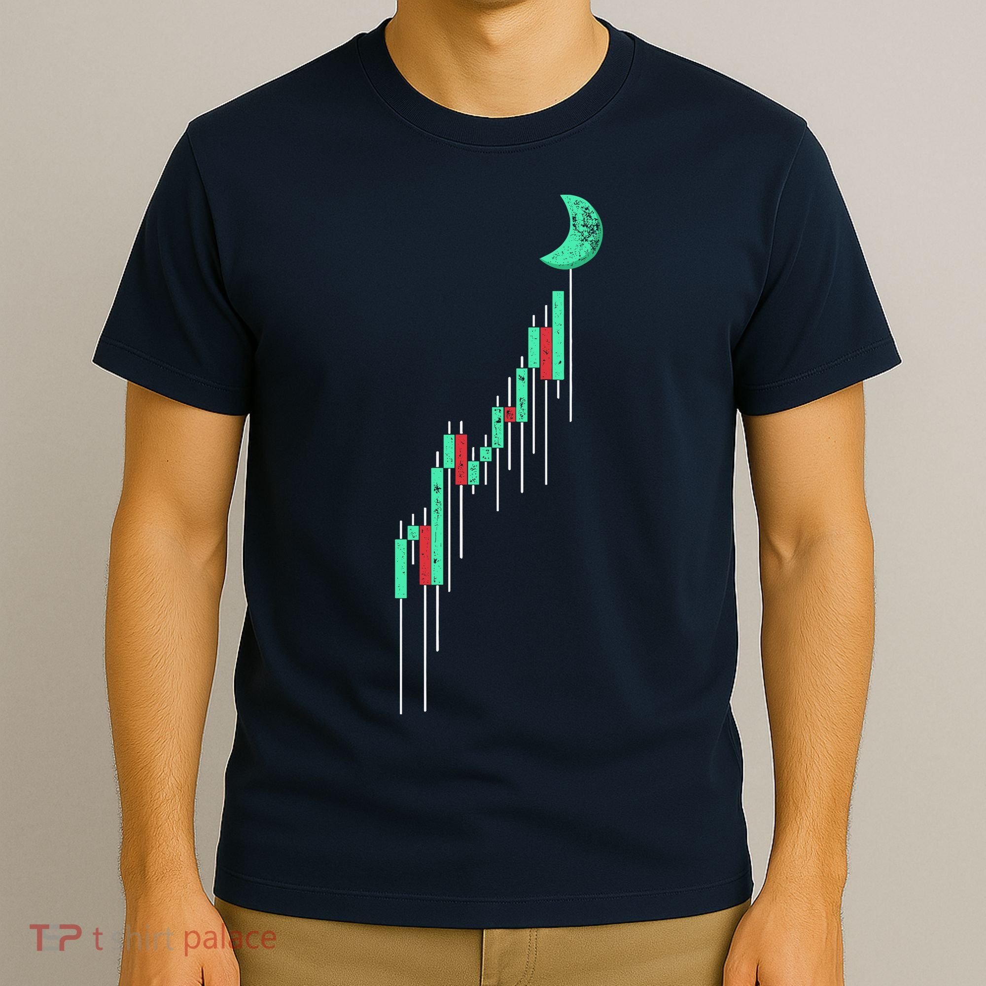 Crypto Trading Hodl Vintage Stock Chart To The Moon T-Shirt