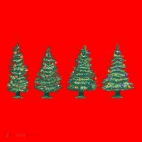 Christmas Trees Holiday Season Santa Hat thumb 1