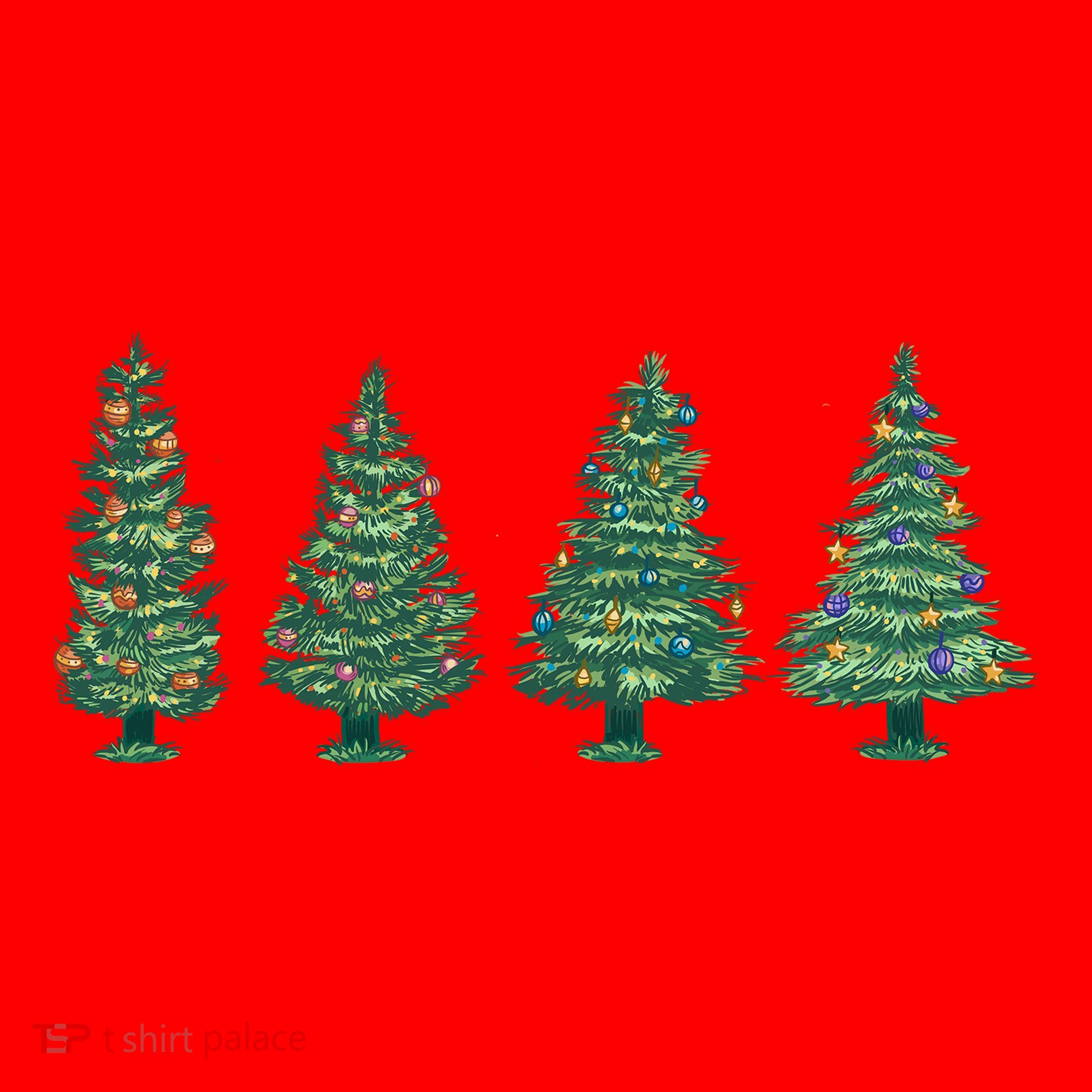 Christmas Trees Holiday Season Santa Hat