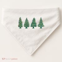 Christmas Trees Holiday Season USA-Made Doggie Bandana thumb 0