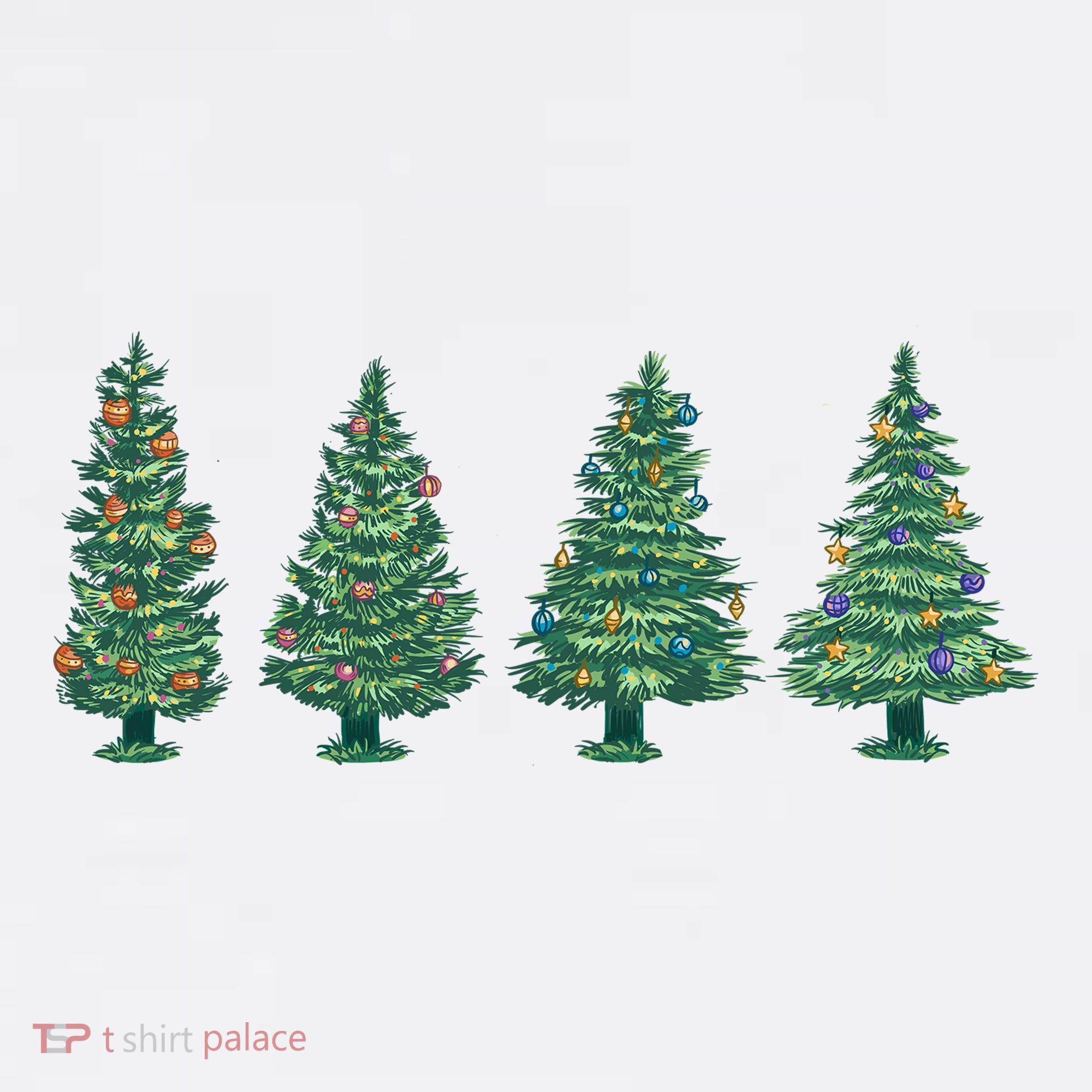 Christmas Trees Holiday Season T-Shirt