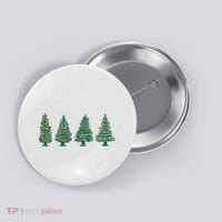 Christmas Trees Holiday Season Button thumb 0