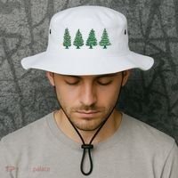 Christmas Trees Holiday Season Bucket Hat thumb 2