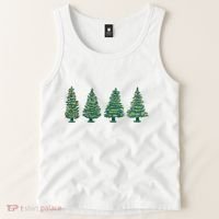 Christmas Trees Holiday Season Tank Top thumb 2