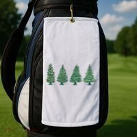 Christmas Trees Holiday Season Golf Towel thumb 2