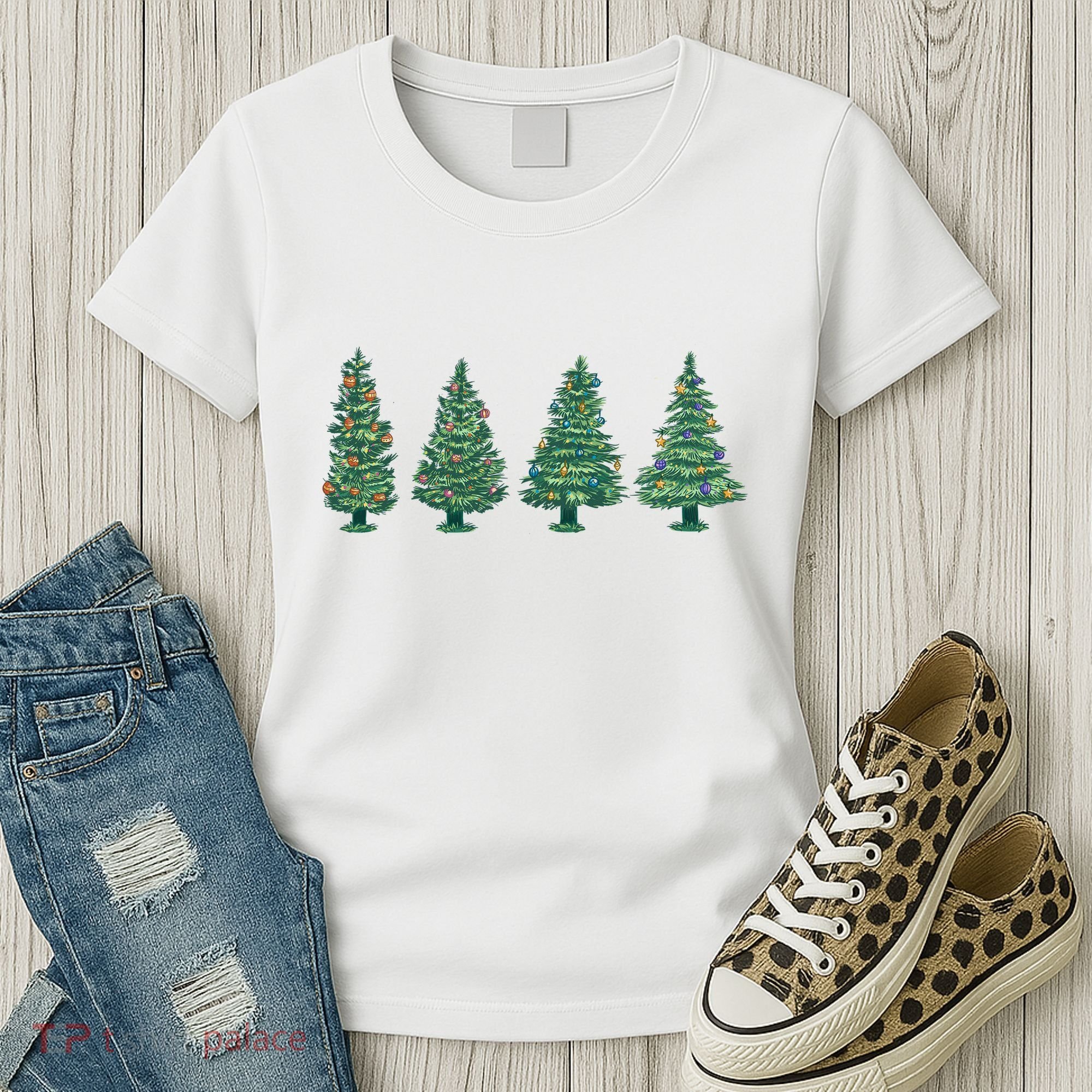 Christmas Trees Holiday Season Women's T-Shirt