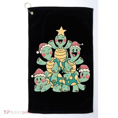 Christmas Turtles Holiday Tree Golf Towel