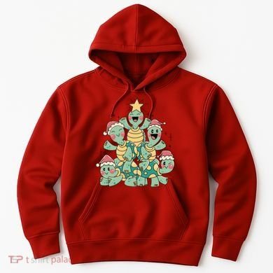 Christmas Turtles Holiday Tree Hoodie