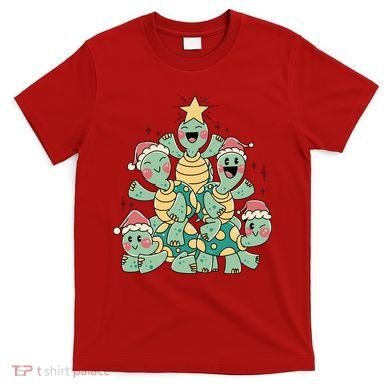 Christmas Turtles Holiday Tree T-Shirt