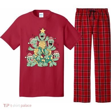 Christmas Turtles Holiday Tree Pajama Set