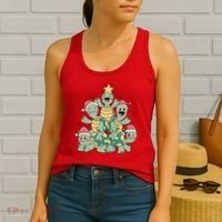 Christmas Turtles Holiday Tree Women's Tank Top thumb 2