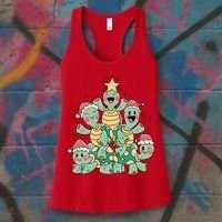 Christmas Turtles Holiday Tree Women's Tank Top thumb 3