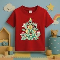 Christmas Turtles Holiday Tree Toddler T-Shirt thumb 3