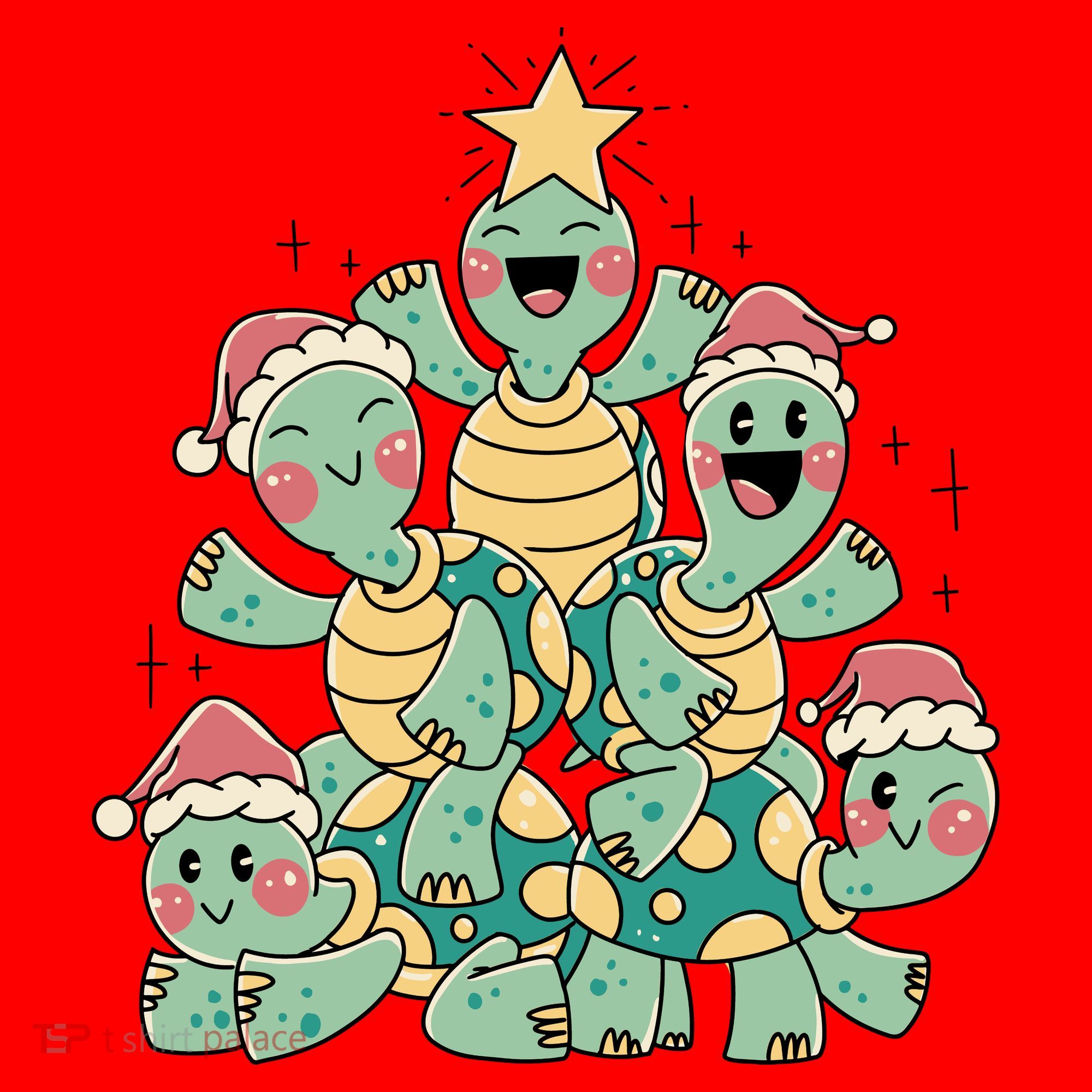 Christmas Turtles Holiday Tree Visor