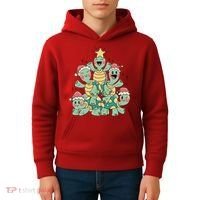 Christmas Turtles Holiday Tree Kids Hoodie thumb 4