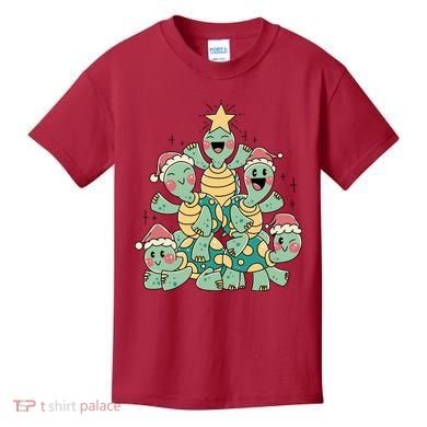 Christmas Turtles Holiday Tree Kids T-Shirt