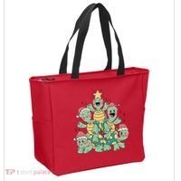 Christmas Turtles Holiday Tree Tote Bag thumb 2