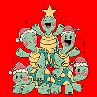 Christmas Turtles Holiday Tree Tote Bag thumb 4