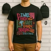 Christian Thanksgiving I Will Praise Him In Every Season T-Shirt thumb 6