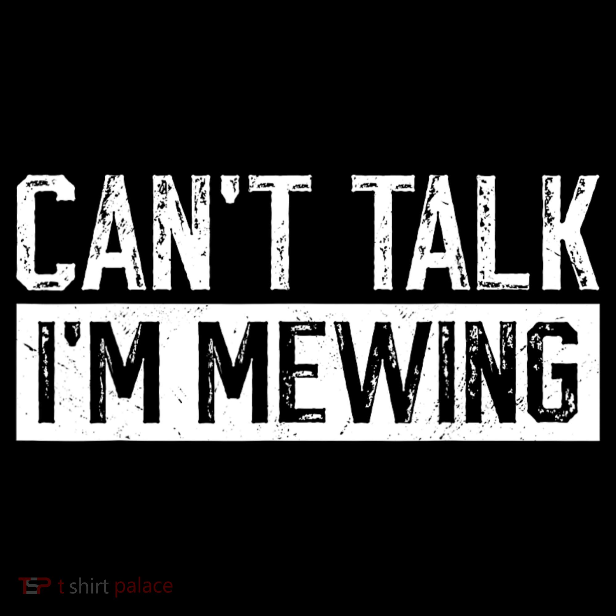 CanT Talk IM Mewing Funny Saying Women's Hoodie