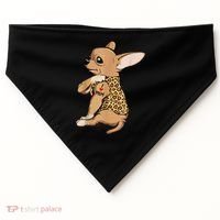 Chihuahua Tattoo I Love Mom USA-Made Doggie Bandana thumb 0