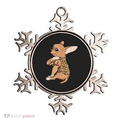 Chihuahua Tattoo I Love Mom Ornament