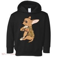 Chihuahua Tattoo I Love Mom Toddler Hoodie thumb 0