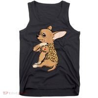 Chihuahua Tattoo I Love Mom Tank Top thumb 0