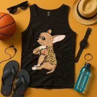 Chihuahua Tattoo I Love Mom Tank Top thumb 4