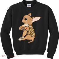 Chihuahua Tattoo I Love Mom Kids Sweatshirt thumb 0