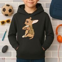 Chihuahua Tattoo I Love Mom Kids Hoodie thumb 2