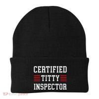 Certified Titty Inspector Beanie thumb 0