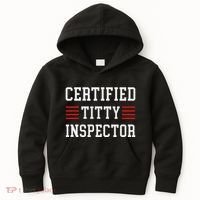 Certified Titty Inspector Kids Hoodie thumb 0