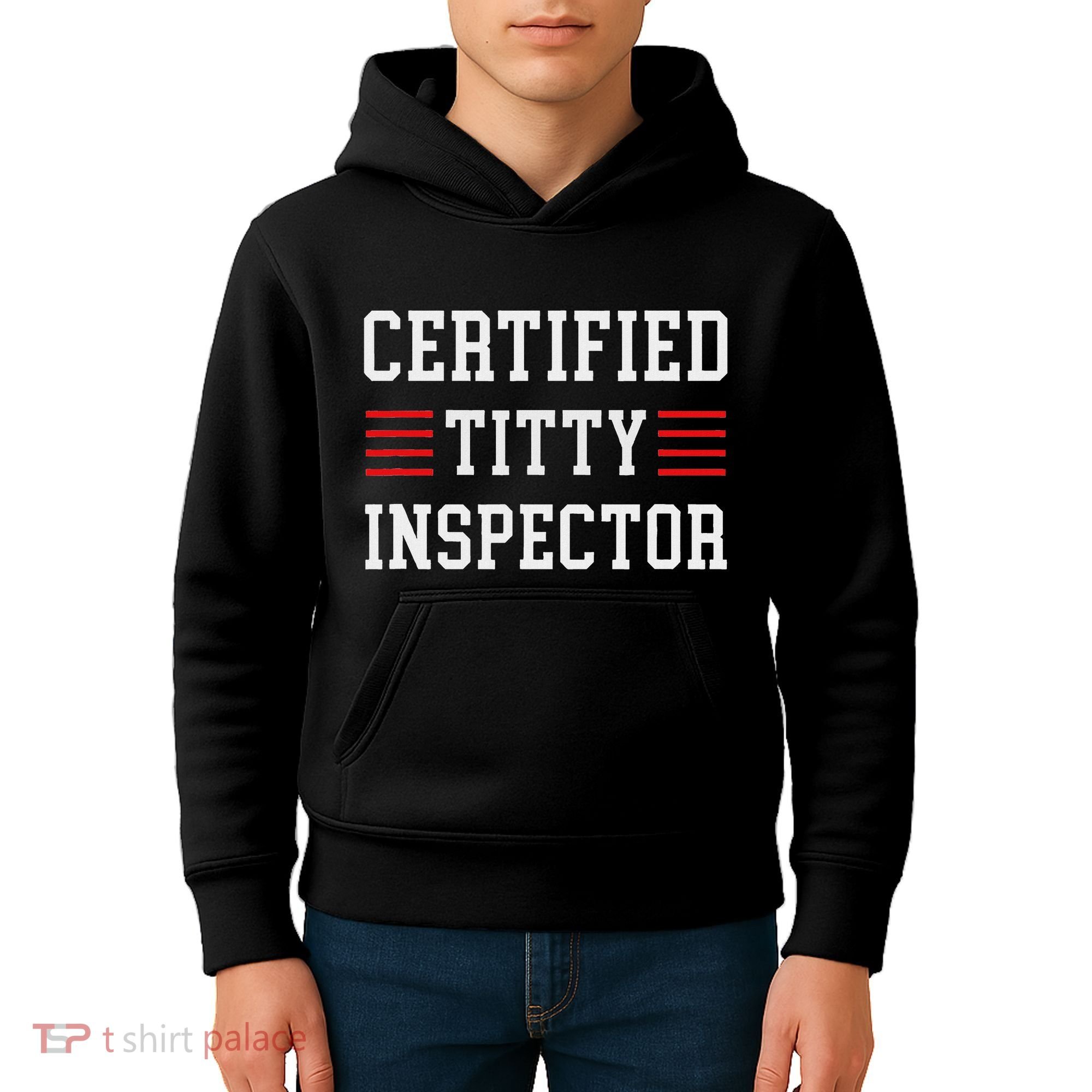 Certified Titty Inspector Kids Hoodie