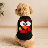 Coolest Turkey In Town Funny Thanksgiving Doggie Tank thumb 2