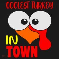 Coolest Turkey In Town Funny Thanksgiving Sweatshirt thumb 3