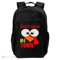 Coolest Turkey In Town Funny Thanksgiving Backpack thumb 0